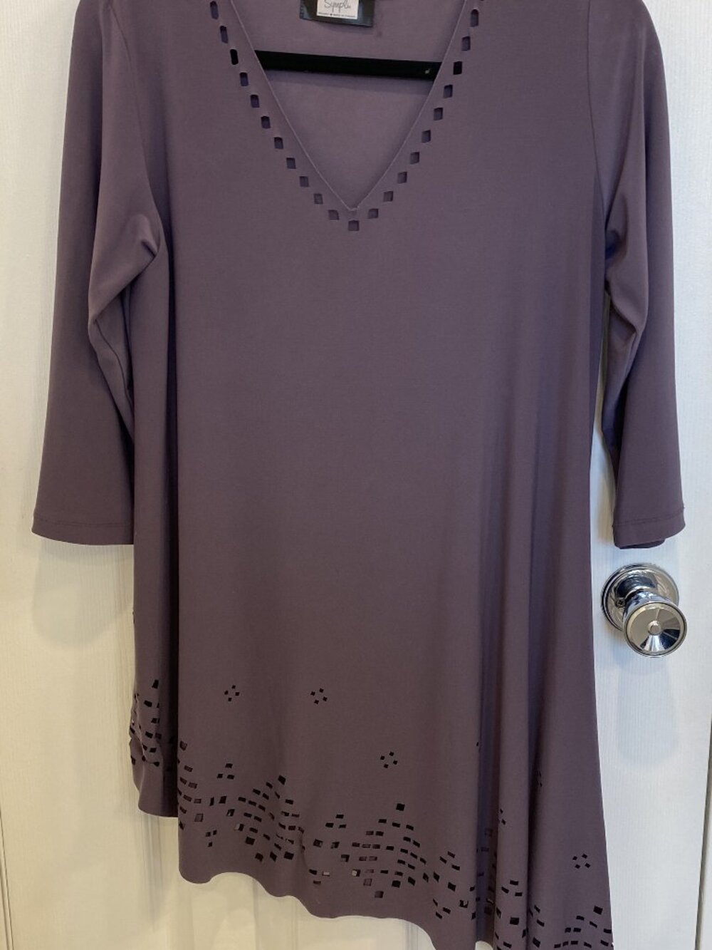 Sympli Eggplant Slant Tunic